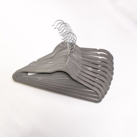 NEW Lot of 10x Velvet Clothes Hangers, Non-Slip, Swivel Hook, Multiple Colors! - Picture 6 of 10